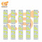 3V to 5V 3 COB LED (BJP) White color Hard strip light bulb Aluminum plate pack of 10 pcs